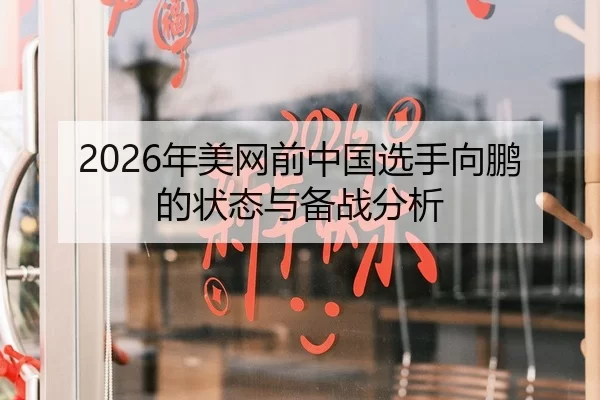 2026年美网前中国选手向鹏的状态与备战分析